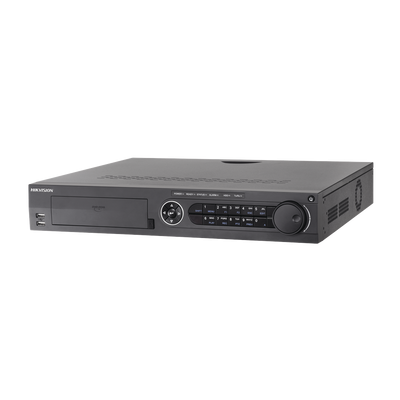 DVR 3 Megapixel / 8 Canales TURBOHD + 2 Canales IP / 4 Bahías de Disco Duro / H.264+ / 4 Canales de Audio / 16 Entradas de Alarma DS-7308HUHI-F4N