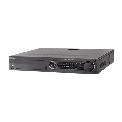 DVR/NVR PENTÁBRIDO 18 Canales / 16 Canales Turbo HD 3MP / Cámaras IP Seleccionables / Compresión H.265 - H.264+ / P2P Hik-Connect / Video análisis / Salida de video 4K / Entradas y Salidas de Audio y Alarma DS-7316HUHI-F4N