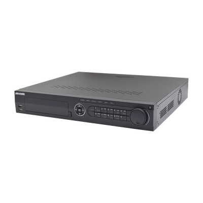 DVR 2 Megapixel / 24 Canales TURBOHD + 8 Canales IP / 4 Bahías de Disco Duro / 4 Canales de Audio / 16 Entradas de Alarma DS-7324HGHI-SH