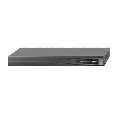 NVR Epcom XR24I/4E, 4 canales IP (2 en HD) + 4 puertos PoE de 15.4W, 1 canal de audio bidireccional, HDMI, VGA, soporta EZVIZ P2P Cloud, H264+