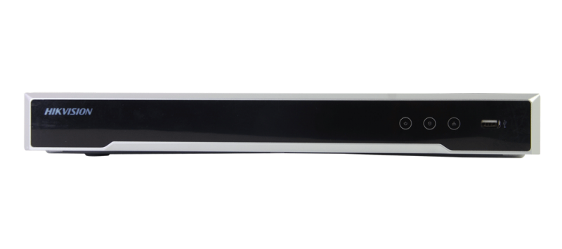 NVR Hikvision XR216, 16 canales con compresión de video H.265 y switch PoE interconstruido de 16 puertos, Tecnología 4K