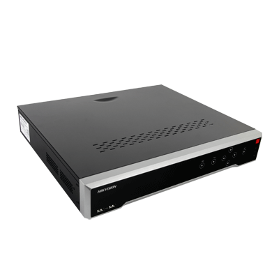 NVR Hikvision DS7732NII4/16P, 32 canales con compresión de video H.265 y switch PoE interconstruido de 16 puertos, Tecnología 4K