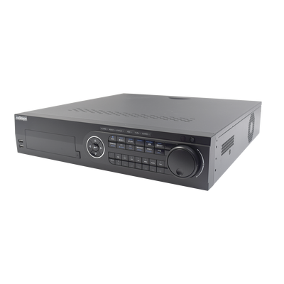 DVR/NVR PENTÁBRIDO 10 Canales  / 8 Canales TurboHD 3MP / 10 Canales IP  / H.265 /  8 HDD / Hik-Connect / Vídeo análisis / Salida de vídeo 4K / Entradas y Salidas de Audio y Alarma DS-8108HUHI-F8/N