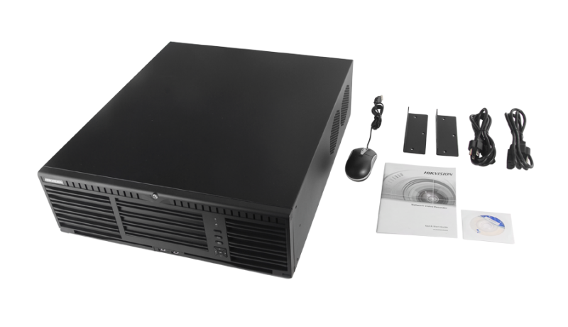 Sistema NVR de alto desempeño de 128 canales para cámaras IP, 16 bahías para disco duro con sistema DAS DS96128NIF16