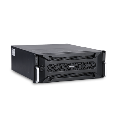 Sistema NVR Hikvision DS96256NIF24, Alto Desempeño, 256 Canales para cámaras IP, 24 bahías para disco duro con sistema DAS