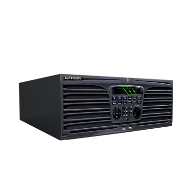 NVR Hikvision DS9632NIXT de 32 Canales IP (32Canales en HD) HDMI / VGA, H264+, 1 Canal de Audio. hasta 16HDDs 4TB c/u  No incluye disco duro ni quemador.