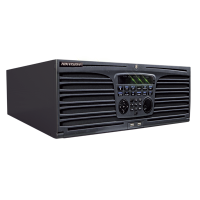 NVR Hikvision DS9664NII16, 64 canales con compresión de video H.265, Tecnología 4K