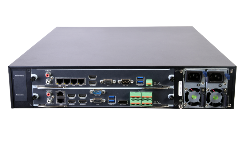 Blazer Pro tipo Servidor All in one de 128 canales de video iVMS5200, para 7 HDDs + iSCSI, NAS, SAS, Sistema Operativo Embebido en Disco duro de Estado Solido, NVR integrado de 128 canales. DS-BLZR-P5200-128CH