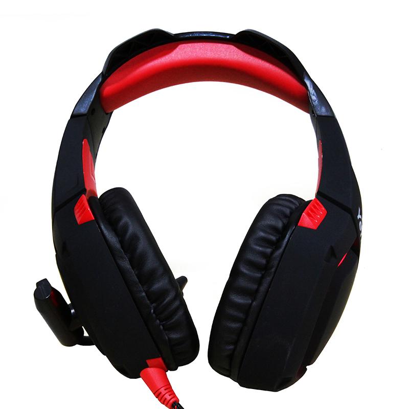 Diadema Yeyian Wicked S3000, Headset Gamer, Negro con Rojo, USB