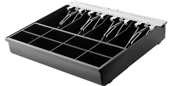 Cajon de dinero para punto de venta EC Line 4 separadores de billetes y 8 para monedas EC-G5100-II-GREY