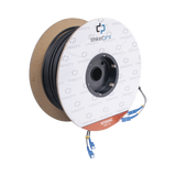 Carrete de Fibra Óptica Monomodo con conectores SC-SC Duplex, Reforzada con Kevlar, de 100 metros EF-100-SC