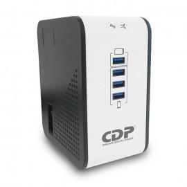 REGULADOR CDP 1000VA 8 CONTACTOS, 4 USB DE RECARGA