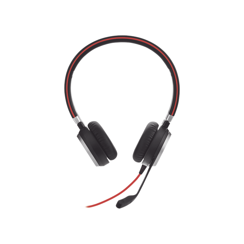 Jabra Evolve 40 Duo con Conexión USB / 3.5 mm, indicador de ocupado y cancelación de ruido pasiva (6399-823-109) EVOLVE-40-DUO-MS