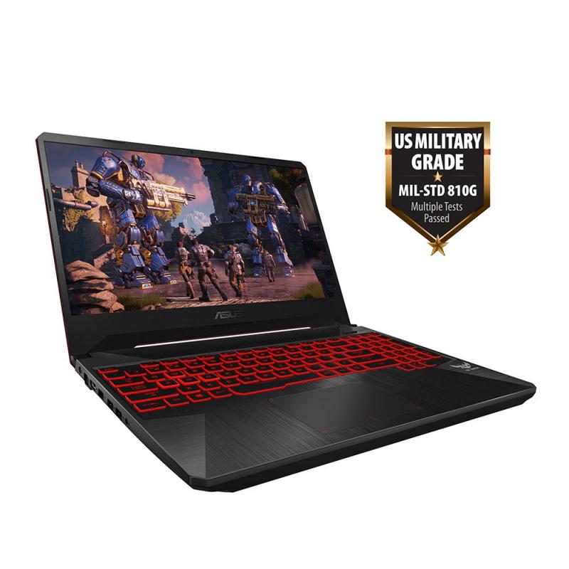 Laptop Asus Tuf Gaming FX505DY-BQ001T - 15.6" FHD - AMD Ryzen 5-3550H 2.10GHz - 8GB - 1TB HDD + 128GB M.2 SSD -Radeon RX 560X 4GB - Windows 10 Home - Color Negro/Rojo