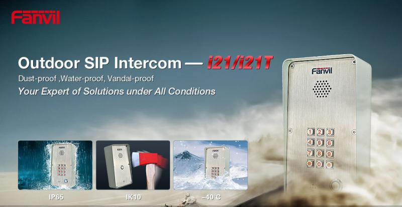 Portero (Intercom) de 2 Cuentas SIP con Relevador Integrado Para Apertura de Puerta por Llamada y Código I21T