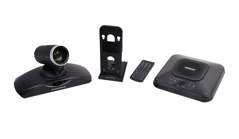 Sistema de Video Conferencia FullHD Multi-Plataforma con Cámara PTZ, 3 Salidas de video, Base de Audio y Control Remoto GVC3200