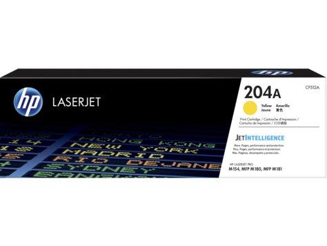 CF512A TONER HP 204A CF512A AMARILLO HP LASERJET PRO M154/MFP-M180 (900 PAG)