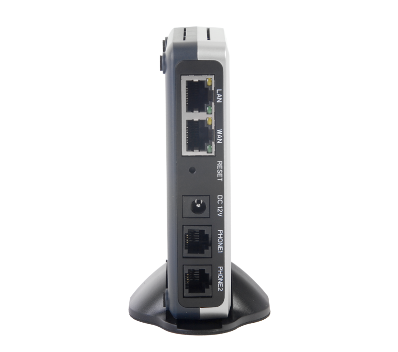 Adaptador de Teléfono Analógico (ATA) de 2 puertos FXS con ruteador incluido HT502