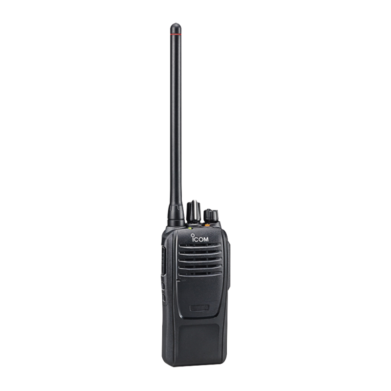 Radio portátil iCOM IC-F1100D/11 digital y analógico, opera a 400-470 MHz, 4W de potencia de RF, 128 canales, batería, cargador, antena y clip incluidos