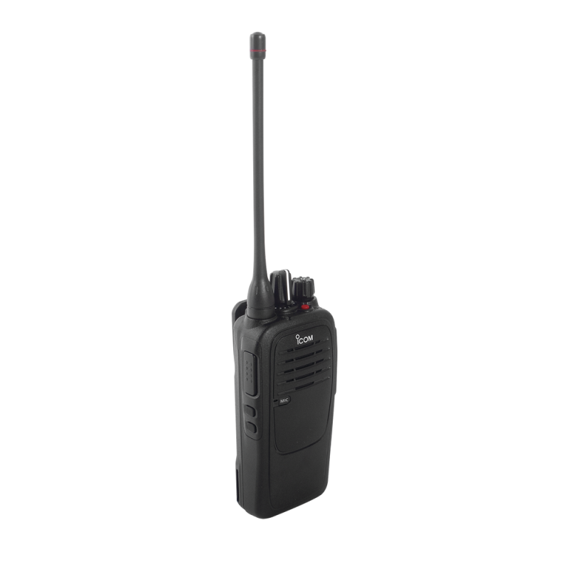 Radio Icom IC-F2000/01 portátil analógico de 4W de potencia, rango de frecuencia 400-470 MHz, 16 canales, sumergible IP67, hombre caído y trabajador solitario incluido