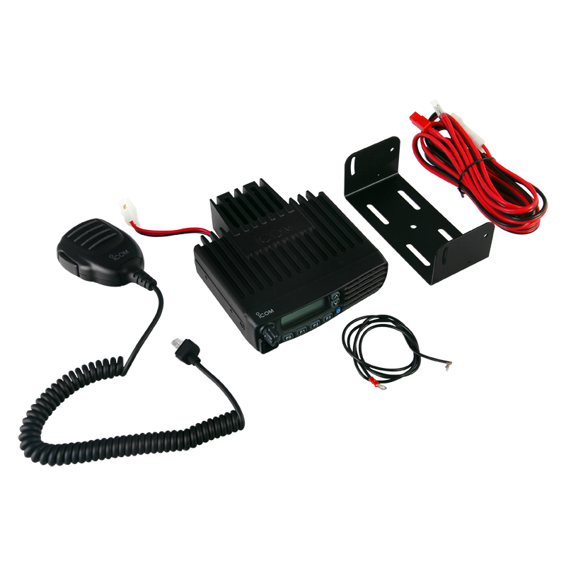 Radio móvil digital ICOM ICF5123D/77 NXDN con Pantalla , 50 W, VHF 136-174 MHz, 128 canales, analógico, digital, mezclado, convencional y trunking Incluye micrófono, cable de corriente y bracket, IC-F5123D/77