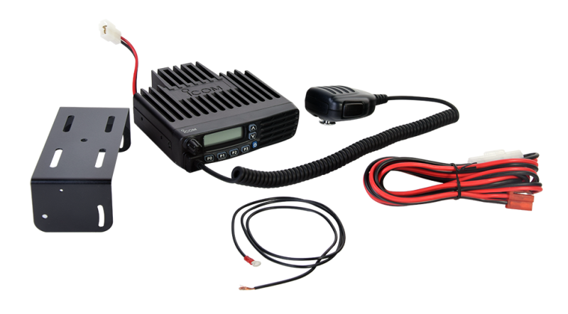 Radio móvil digital ICOM IC-F6123D, NXDN con Pantalla, 45 W, 400-470MHz, 128 canales, analógico, digital, mezclado, convencional, trunking   Incluye micrófono, cable de corriente y bracket. IC-F6123D