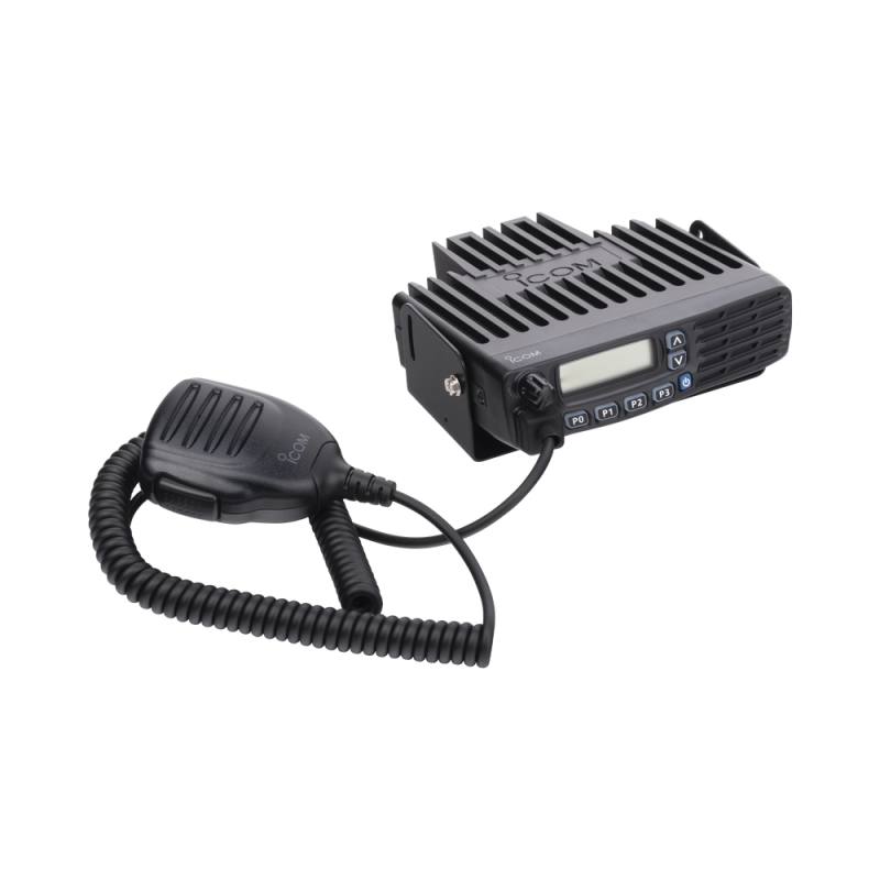 Radio móvil digital ICOM IC-F6123D, NXDN con Pantalla, 45 W, 400-470MHz, 128 canales, analógico, digital, mezclado, convencional, trunking   Incluye micrófono, cable de corriente y bracket. IC-F6123D