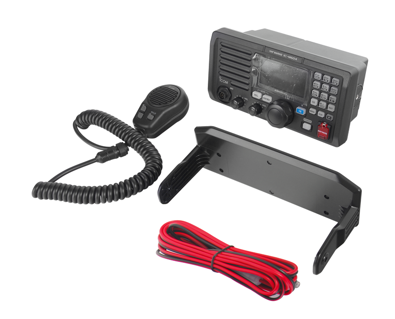 Radio Móvil Marino, Mod. IC-M604A/41, 25W, Tx:156.025-157.425MHz, Rx:156.050-163.275MHz, compatible con encriptor de voz UT112, compatible con GPS, capacidad de llamada selectiva DSC, canales CAN, USA, INT incluye incluye micrófono y bracket de montaje. 