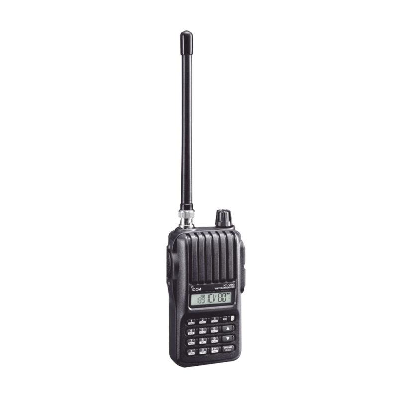  Radio Icom IC-V80 portátil VHF para aficionados, 5W, 207 canales, 700mW de audio Tx: 144-148 MHz, Rx: 136-174MHz