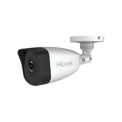 Cámara Hilook by hikvision IPC-B121H, HiLook Series, Bala IP 2 Megapixel, 30 mts IR, Exterior IP67, PoE, dWDR, Lente 2.8 mm, H.265