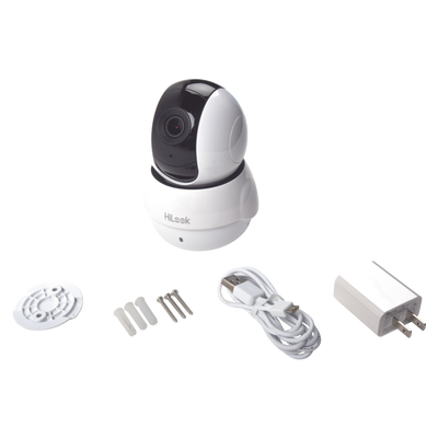 Cámara Mini PT IP Hilook by hikvision IPC-P120-D/W, 2 Megapixel, 5 mts IR, WiFi, Compatible con Hik-Connect, Uso Residencial, Audio de Dos Vías