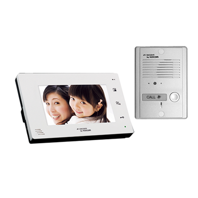 Kit de TV portero manos libres con pantalla LCD a color de 7" KCVA374K