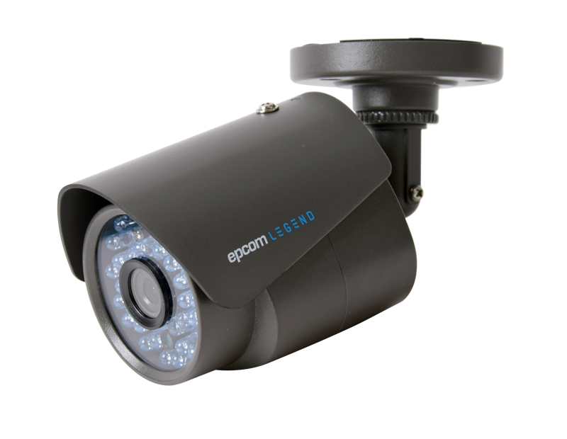 Cámara Bala Interior/Exterior 1200TVL LEGEND con IR inteligente, dWDR, 3D-DNR. Color Gris Oscuro