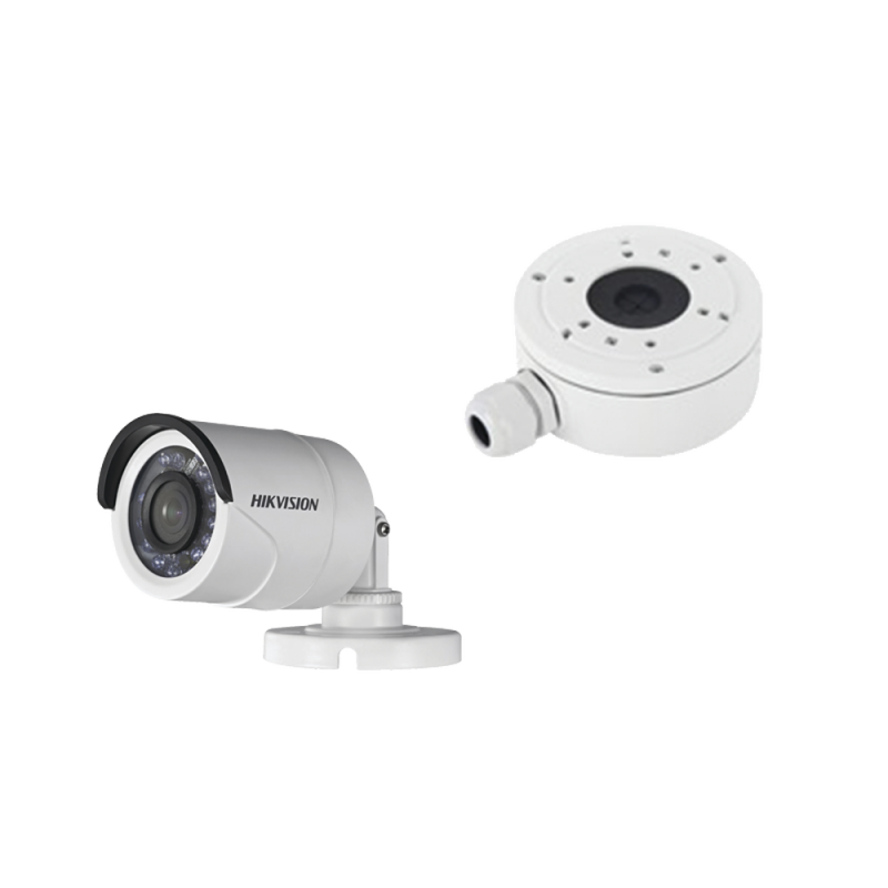 Kit de Cámara Bala TurboHD HÍBRIDA 720p / Analógica 1200TVL + caja de conexiones / IP66 / Uso en Exterior LB7-TURBO-WZJ