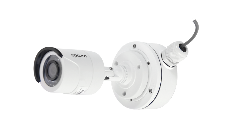 Kit de Cámara Epcom LB7TURBOWZJ Bala TurboHD Híbrida 720p / Analógica 1200TVL + caja de conexiones