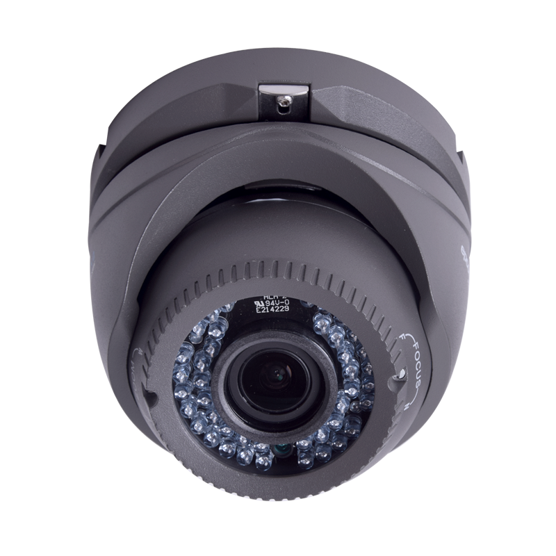 Domo Eyeball Interior y Exterior Antivandálico Varifocal 1200TVL LEGEND, IR Inteligente de 40M, dWDR, 3D-DNR, Color Gris Oscuro