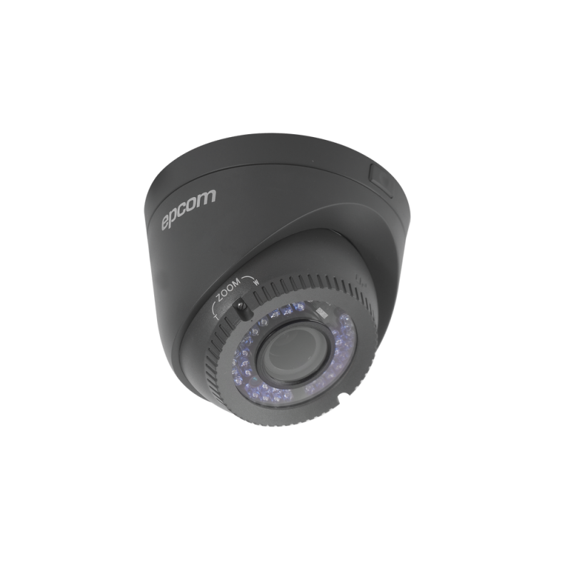 Cámara eyeball híbrida LEGEND TurboHD 720p (Analógico 1200TVL / HD-TVI 720p) lente varifocal de 2.8 - 12 mm e IR inteligente para 40m LE7-TURBO-V