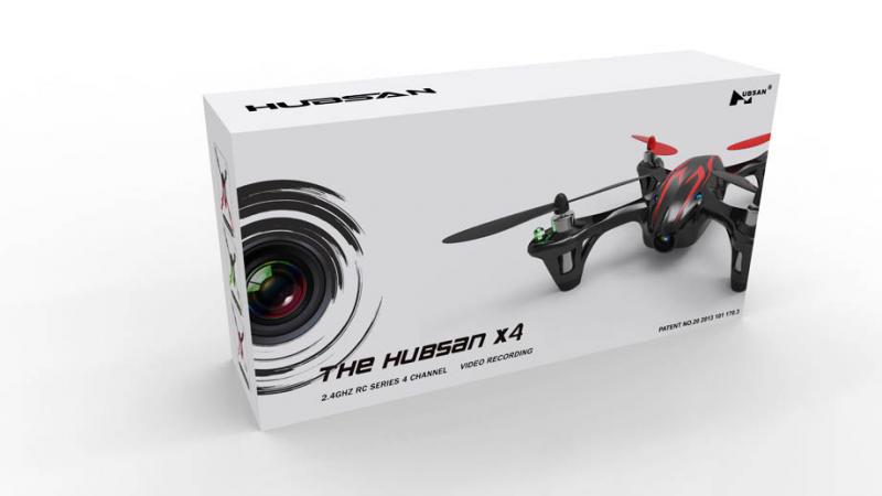 Drone Quadcopter Hubsan H107C, con batería recargable, 2.4GHz, cámara 480p, hasta 100 metros, Color Negro.