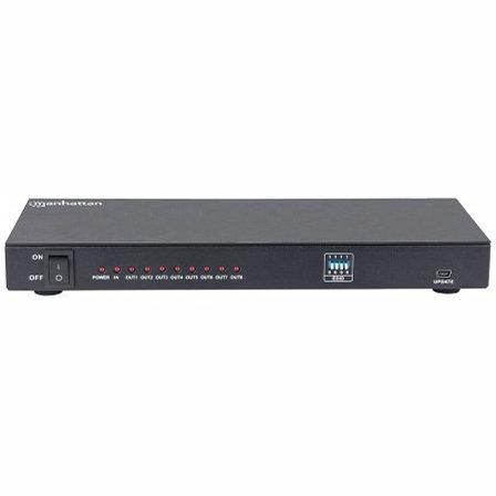 207560 Video Splitter Manhattan HDMI 8 puertos 4K 30Hz con adaptador de corriente