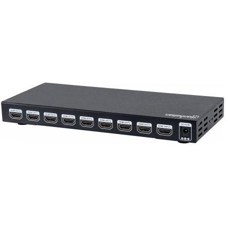 207560 Video Splitter Manhattan HDMI 8 puertos 4K 30Hz con adaptador de corriente