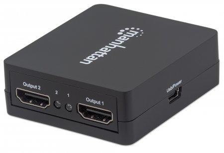 207652 Video Splitter Manhattan HDMI 2 puertos 1080P Negro