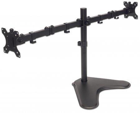 461559 Soporte Manhattan para 2 Monitores 13 a 32 pulgadas 8KG en mesa/escritorio (Base)