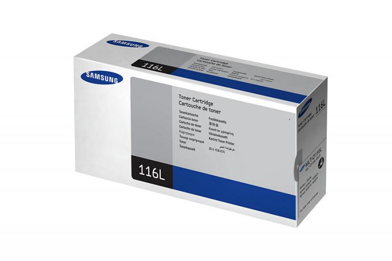 Toner Samsung MLT-D116L/XAX para SL-M2675FN, SL-M2825ND, SL-M2875FD, SL-M2885FW, 3,000 Páginas