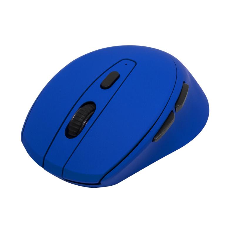 Mouse Inalámbrico Iluminado VORAGO MO-306 - Azul, 2400 DPI, Recargable