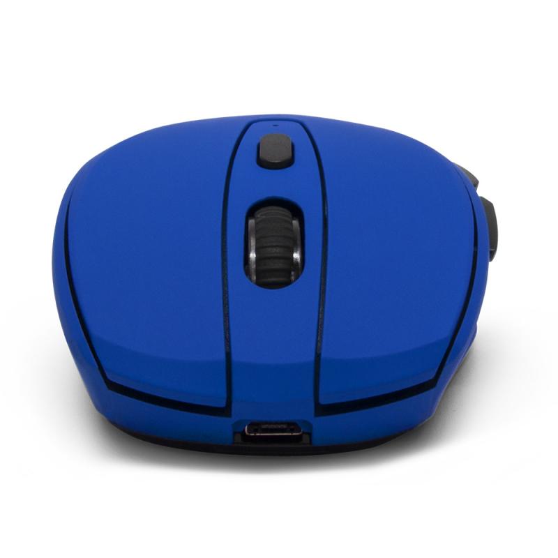 Mouse Inalámbrico Iluminado VORAGO MO-306 - Azul, 2400 DPI, Recargable