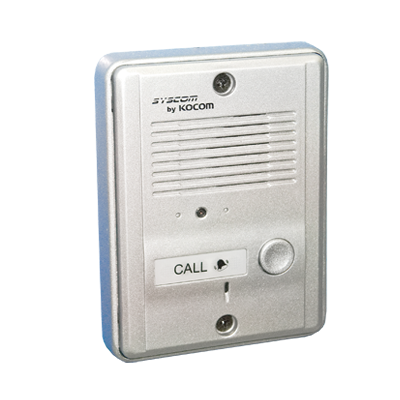 Frente de calle metálico para audio porteros MS2D