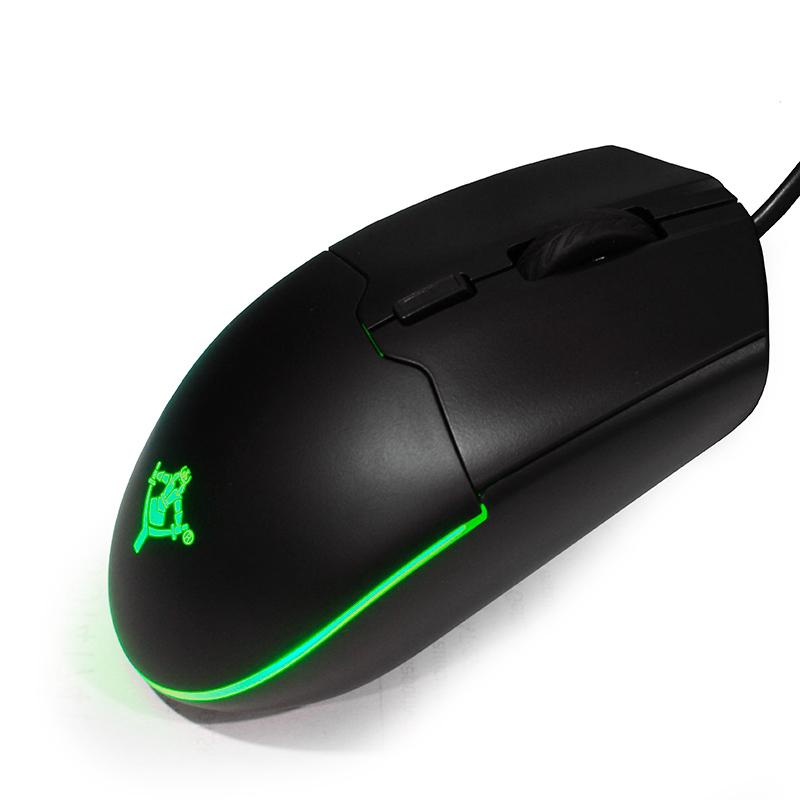 Mouse Yeyian Ergonómico Gaming Claymore serie 2001 (MO2001), Luz RGB 6 Botones (CLAYMORE 2001)