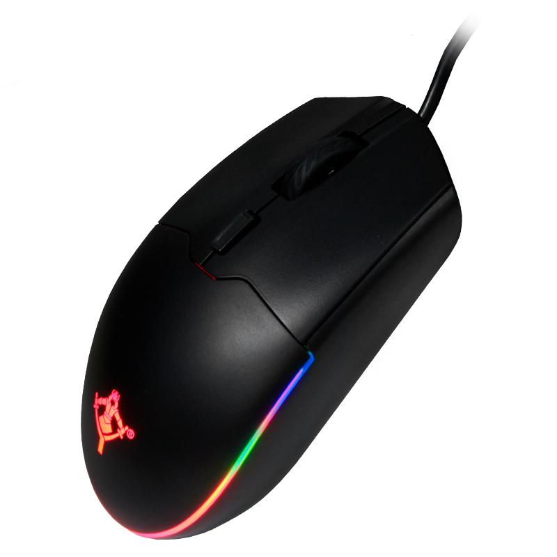 Mouse Yeyian Ergonómico Gaming Claymore serie 2001 (MO2001), Luz RGB 6 Botones (CLAYMORE 2001)