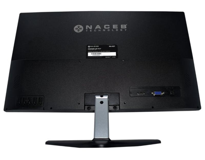 Monitor Naceb Technology NA-627 - 19.5 pulgadas, 1600 x 900 Pixeles, Negro, HDMI + VGA 1 Año de Garantía con CT