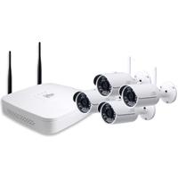 KIT NVR DAHUA 4 CANALES WIFI 720P /HDMI/ VGA/ 4 CAMARAS BULLET IPCHFW1000SW36 720P / P2P/ ACCESORIOS